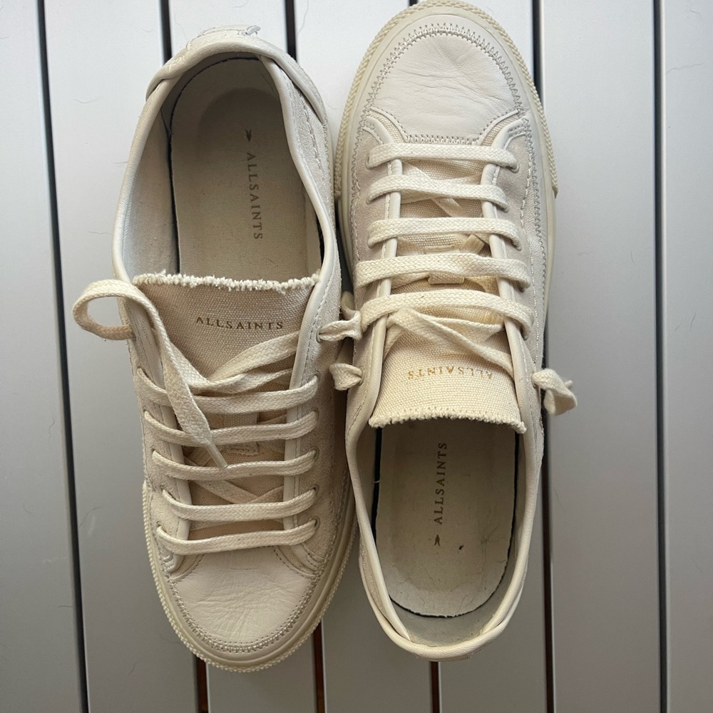 Allsaints Milla Platform Sneaker, Cream